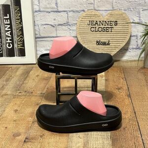 OOFOS OOcloog Recovery Slip On Clogs Comfort Black M9 W11